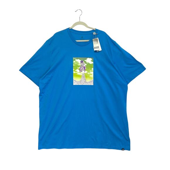 Adidas Boost Rocket Graphic Tee NWT Men's Sz 3XLT Pulse Blue Casual Athleisure - Picture 1 of 8